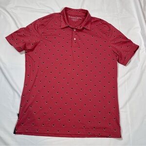 Mizzen+Main Mens Size M Short Sleeve Printed Golf Polo Shirt Outdoor